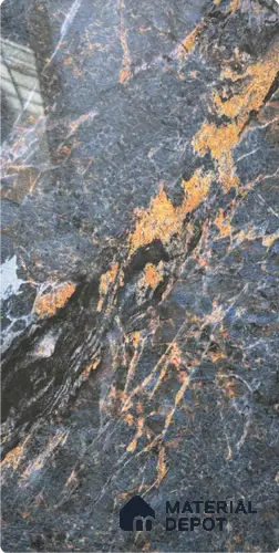 Grey Marble Look Alabaster Sheet/Panel 8 ft x 4 ft - 2 mm | PN 06482 | Suitable for Pooja Room, Feature Wall, Ceiling & Reception | Width is Subjected to 5% Variation