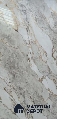 White Marble Look Alabaster Sheet/Panel 8 ft x 4 ft - 2 mm | PN 06474 | Suitable for Pooja Room, Feature Wall, Ceiling & Reception | Width is Subjected to 5% Variation