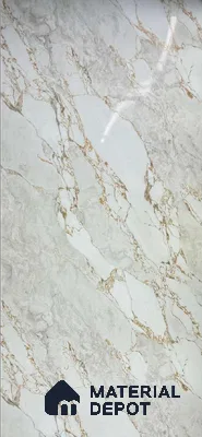 White Marble Look Alabaster Sheet/Panel 8 ft x 4 ft - 2 mm | PN 06474 | Suitable for Pooja Room, Feature Wall, Ceiling & Reception | Width is Subjected to 5% Variation