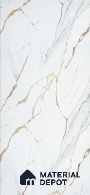 White Marble Look Alabaster Sheet/Panel 8 ft x 4 ft - 2 mm | PN 06475 | Suitable for Pooja Room, Feature Wall, Ceiling & Reception | Width is Subjected to 5% Variation