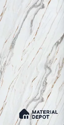 White Marble Look Alabaster Sheet/Panel 8 ft x 4 ft - 2 mm | PN 06476 | Suitable for Pooja Room, Feature Wall, Ceiling & Reception | Width is Subjected to 5% Variation