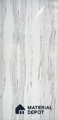 White Marble Look Alabaster Sheet/Panel 8 ft x 4 ft - 2 mm | PN 06477 | Suitable for Pooja Room, Feature Wall, Ceiling & Reception | Width is Subjected to 5% Variation