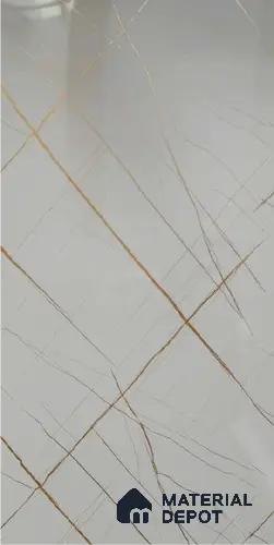 White Marble Look Alabaster Sheet/Panel 8 ft x 4 ft - 2 mm | PN 06478 | Suitable for Pooja Room, Feature Wall, Ceiling & Reception | Width is Subjected to 5% Variation
