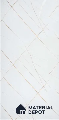 White Marble Look Alabaster Sheet/Panel 8 ft x 4 ft - 2 mm | PN 06478 | Suitable for Pooja Room, Feature Wall, Ceiling & Reception | Width is Subjected to 5% Variation