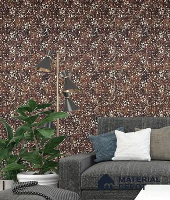 Brown Metallic Look Charcoal Decorative Wall Panel PN 05563 8 ft x 2 ft - 4 mm | Suitable for Feature Wall, TV Unit & Living Room | Width is Subjected to 5% Variation