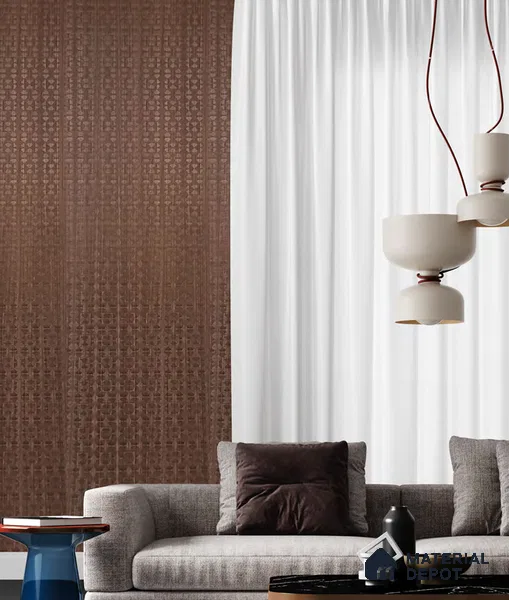 Brown Patterned Look Charcoal Decorative Wall Panel PN 05567 8 ft x 2 ft - 4 mm | Suitable for Feature Wall, TV Unit & Living Room | Width is Subjected to 5% Variation
