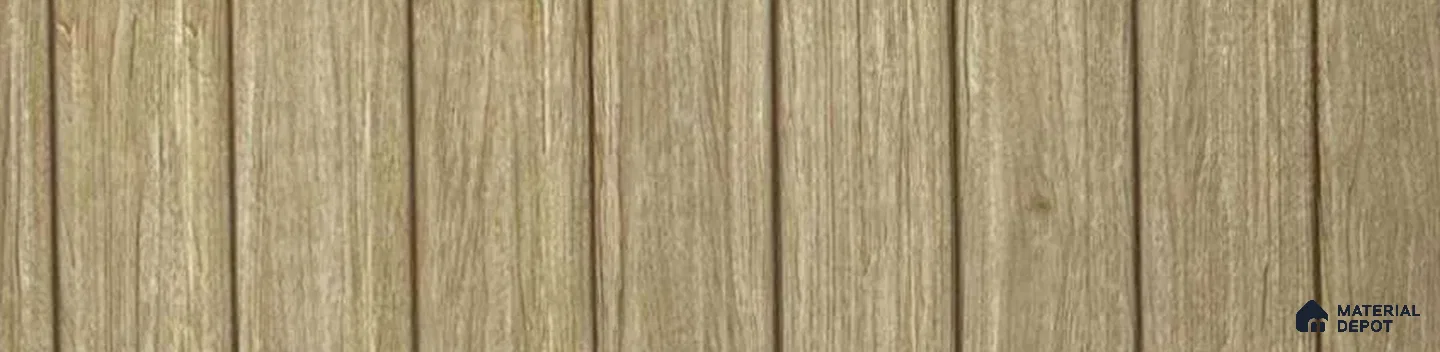 Brown Wooden Louver PN 05548 8 ft x 6 inch Charcoal Panel - 7 mm | Suitable for Feature Wall, TV Unit & Living Room | Width is Subjected to 5% Variation