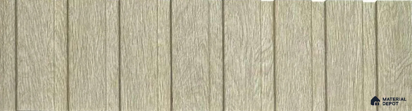 Beige Wooden Louver PN 05553 8 ft x 6 inch Charcoal Panel - 7 mm | Suitable for Feature Wall, TV Unit & Living Room | Width is Subjected to 5% Variation