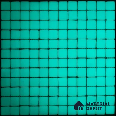 Mosaic Floor & Wall Tile TL 10722 Radium Blue | 25 x 25 mm Glossy Finish Glass Tile - 5 mm | Suitable For Outdoor, Swimming Pool Area