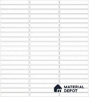 Mosaic Floor & Wall  Kitkat Tile TL 10644 K | 294x283.50 mm (Chip Size 12x93 mm) Glossy Finish Porcelain Tile - 8 mm | Suitable For Outdoor, Swimming Pool Area