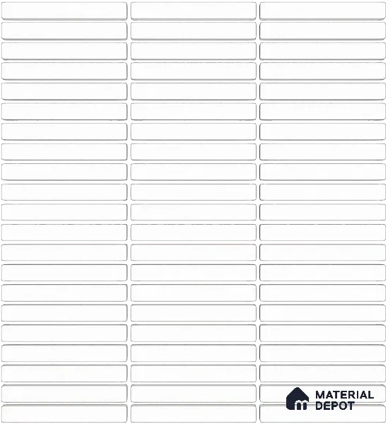 Mosaic Floor & Wall  Kitkat Tile TL 10644 K | 294x283.50 mm (Chip Size 12x93 mm) Glossy Finish Porcelain Tile - 8 mm | Suitable For Outdoor, Swimming Pool Area