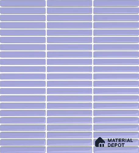 Mosaic Floor & Wall  Kitkat Tile TL 10644 I | 294x283.50 mm (Chip Size 12x93 mm) Glossy Finish Porcelain Tile - 8 mm | Suitable For Outdoor, Swimming Pool Area