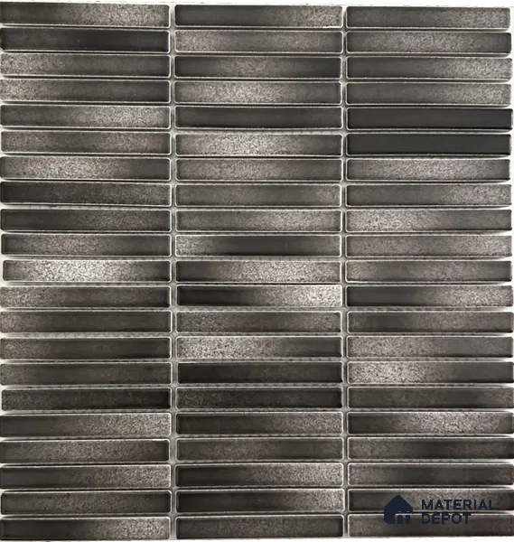 Mosaic Floor & Wall Kitkat Tile TL 10644 AQ | 294x283.50 mm (Chip Size 12x93 mm) Glossy Finish Porcelain Tile - 8 mm | Suitable For Outdoor, Swimming Pool Area