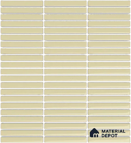 Mosaic Floor & Wall  Kitkat Tile TL 10644 F | 294x283.50 mm (Chip Size 12x93 mm) Glossy Finish Porcelain Tile - 8 mm | Suitable For Outdoor, Swimming Pool Area