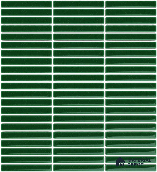 Mosaic Floor & Wall  Kitkat Tile TL 10644 AA | 294x283.50 mm (Chip Size 12x93 mm) Glossy Finish Porcelain Tile - 8 mm | Suitable For Outdoor, Swimming Pool Area (Sample)