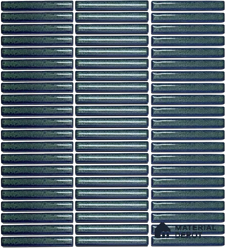 Mosaic Floor & Wall  Kitkat Tile TL 10644 AO | 294x283.50 mm (Chip Size 12x93 mm) Glossy Finish Porcelain Tile - 8 mm | Suitable For Outdoor, Swimming Pool Area