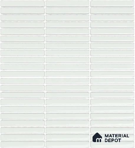 Mosaic Floor & Wall  Kitkat Tile TL 10644 E | 294x283.50 mm (Chip Size 12x93 mm) Glossy Finish Porcelain Tile - 8 mm | Suitable For Outdoor, Swimming Pool Area