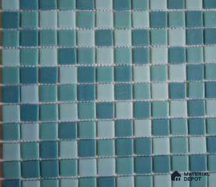 Mosaic Floor & Wall Tile TL 10633 | 317.6 x 317.6 mm (Chip Size 25x25 mm) Glossy Finish Glass Tile - 5 mm | Suitable For Outdoor, Swimming Pool Area