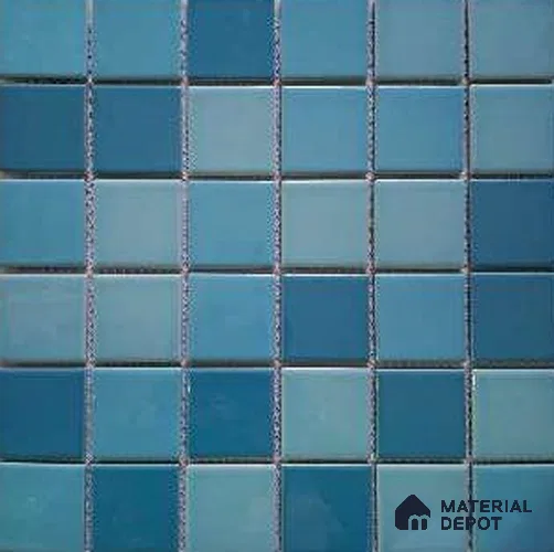 Mosaic Floor & Wall Tile TL 10619 | 303 X 303 mm (Chip Size 48x48 mm) Glossy Finish Porcelain Tile - 6 mm | Suitable For Outdoor, Swimming Pool Area