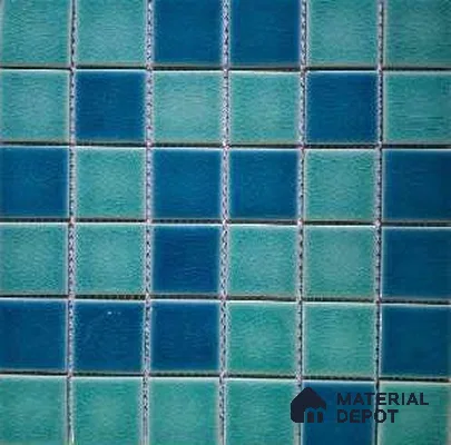 Mosaic Floor & Wall Tile TL 10621 D | 303 X 303 mm (Chip Size 23x23 mm) Glossy Finish Porcelain Tile - 6 mm | Suitable For Outdoor, Swimming Pool Area