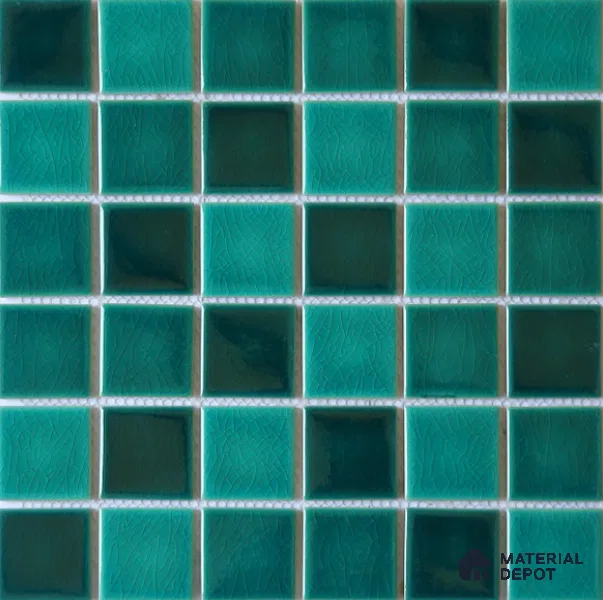 Mosaic Floor & Wall Tile TL 10615 C | 303 X 303 mm (Chip Size 73x73 mm) Glossy Finish Porcelain Tile - 6 mm | Suitable For Outdoor, Swimming Pool Area