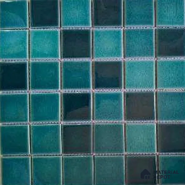 Mosaic Floor & Wall Tile TL 10615 B | 303 X 303 mm (Chip Size 48x48 mm) Glossy Finish Porcelain Tile - 6 mm | Suitable For Outdoor, Swimming Pool Area