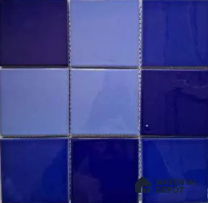 Mosaic Floor & Wall Tile TL 10617 | 303 X 303 mm (Chip Size 98x98 mm) Glossy Finish Porcelain Tile - 8 mm | Suitable For Outdoor, Swimming Pool Area
