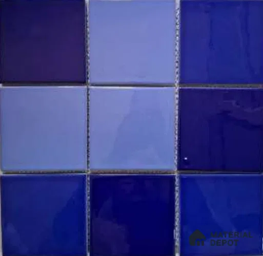 Mosaic Floor & Wall Tile TL 10617 | 303 X 303 mm (Chip Size 98x98 mm) Glossy Finish Porcelain Tile - 8 mm | Suitable For Outdoor, Swimming Pool Area