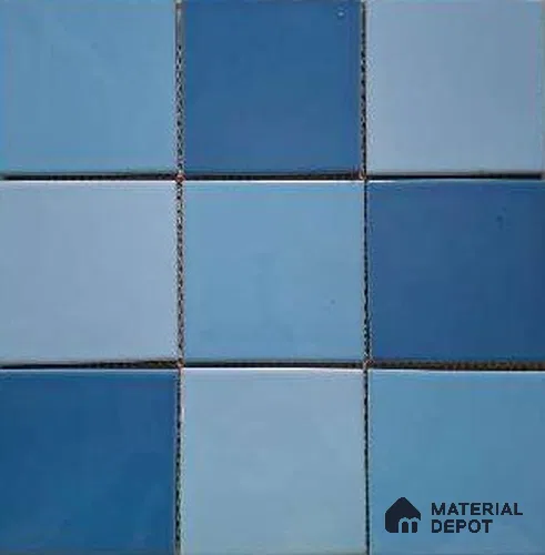 Mosaic Floor & Wall Tile TL 10614 | 303 X 303 mm (Chip Size 98x98 mm) Glossy Finish Porcelain Tile - 8 mm | Suitable For Outdoor, Swimming Pool Area