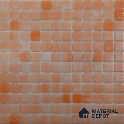 Mosaic Floor & Wall Tile TL 10698 | 317.6 x 317.6 mm (Chip Size 25x25 mm) Glossy Finish Glass Tile - 5 mm | Suitable For Outdoor, Swimming Pool Area