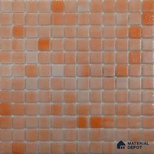 Mosaic Floor & Wall Tile TL 10698 | 317.6 x 317.6 mm (Chip Size 25x25 mm) Glossy Finish Glass Tile - 5 mm | Suitable For Outdoor, Swimming Pool Area