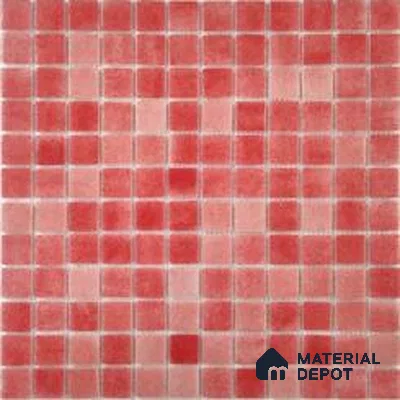 Mosaic Floor & Wall Tile TL 10696 | 317.6 x 317.6 mm (Chip Size 25x25 mm) Glossy Finish Glass Tile - 5 mm | Suitable For Outdoor, Swimming Pool Area