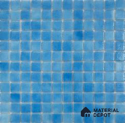 Mosaic Floor & Wall Tile TL 10692 | 317.6 x 317.6 mm (Chip Size 25x25 mm) Glossy Finish Glass Tile - 5 mm | Suitable For Outdoor, Swimming Pool Area