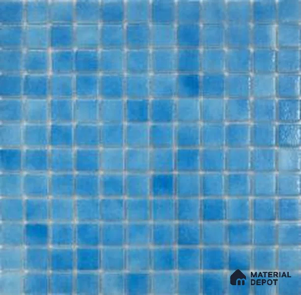 Mosaic Floor & Wall Tile TL 10692 | 317.6 x 317.6 mm (Chip Size 25x25 mm) Glossy Finish Glass Tile - 5 mm | Suitable For Outdoor, Swimming Pool Area