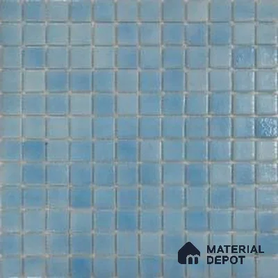Mosaic Floor & Wall Tile TL 10691 | 317.6 x 317.6 mm (Chip Size 25x25 mm) Glossy Finish Glass Tile - 5 mm | Suitable For Outdoor, Swimming Pool Area
