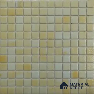 Mosaic Floor & Wall Tile TL 10695 | 317.6 x 317.6 mm (Chip Size 25x25 mm) Glossy Finish Glass Tile - 5 mm | Suitable For Outdoor, Swimming Pool Area
