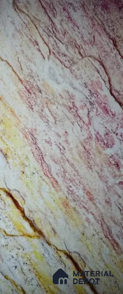 Multi Colour Marble Look Alabaster Sheet/Panel 8 ft x 4 ft - 6 mm | PN 05870 (MN 936) | Suitable for Pooja Room, Feature Wall, Ceiling & Reception | Width is Subjected to 5% Variation