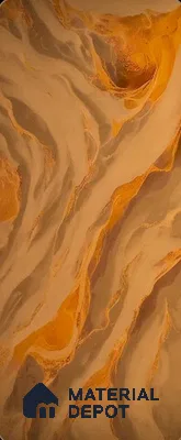 Multi Colour Marble Look Alabaster Sheet/Panel 8 ft x 4 ft - 6 mm | PN 05866 (MN 932) | Suitable for Pooja Room, Feature Wall, Ceiling & Reception | Width is Subjected to 5% Variation