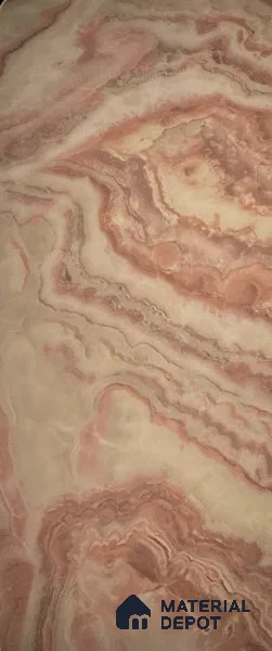 Multi Colour Marble Look Alabaster Sheet/Panel 8 ft x 4 ft - 6 mm | PN 05871 (MN 937) | Suitable for Pooja Room, Feature Wall, Ceiling & Reception | Width is Subjected to 5% Variation