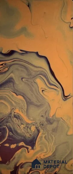 Multi Colour Marble Look Alabaster Sheet/Panel 8 ft x 4 ft - 6 mm | PN 05872 (MN 938) | Suitable for Pooja Room, Feature Wall, Ceiling & Reception | Width is Subjected to 5% Variation
