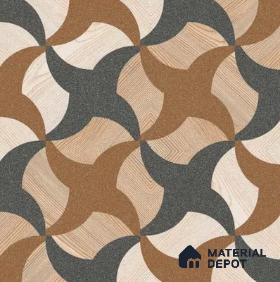 Stone Look  Tile TL 09658 12x12 inch Matte Finish Vitrified Tile - 8 mm | Please Expect a Slight Variation of Pattern