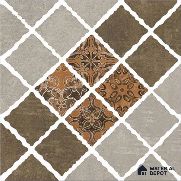 Stone Look Tile TL 09666 12x12 inch Matte Finish Vitrified Tile - 8 mm | Please Expect a Slight Variation of Pattern