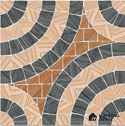 Stone Look  Tile TL 09665 12x12 inch Matte Finish Vitrified Tile - 9 mm | Please Expect a Slight Variation of Pattern