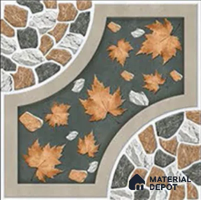 Patterned Look  Tile TL 09672 16x16 inch Matte Finish Vitrified Tile - 12 mm | Pattern Alignment May Vary | 2-3 mm Spacer is Mandatory