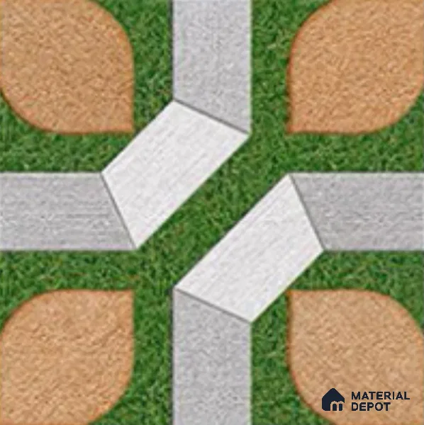 Patterned Look Tile TL 09681 16x16 inch Matte Finish Vitrified Tile - 12 mm | Pattern Alignment May Vary | 2-3 mm Spacer is Mandatory