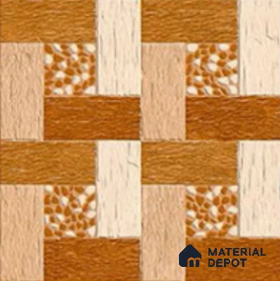 Stone Look  Tile TL 09677 16x16 inch Matte Finish Vitrified Tile - 12 mm | Pattern Alignment May Vary | 2-3 mm Spacer is Mandatory