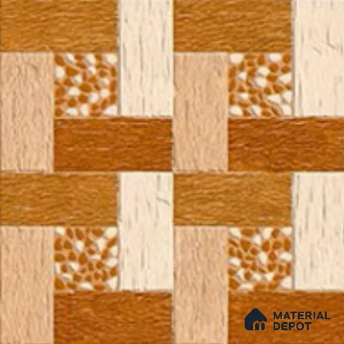 Stone Look  Tile TL 09677 16x16 inch Matte Finish Vitrified Tile - 12 mm | Pattern Alignment May Vary | 2-3 mm Spacer is Mandatory