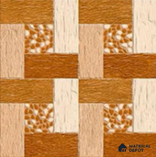 Stone Look Tile TL 09677 16x16 inch Matte Finish Vitrified Tile - 12 mm | Pattern Alignment May Vary | 2-3 mm Spacer is Mandatory