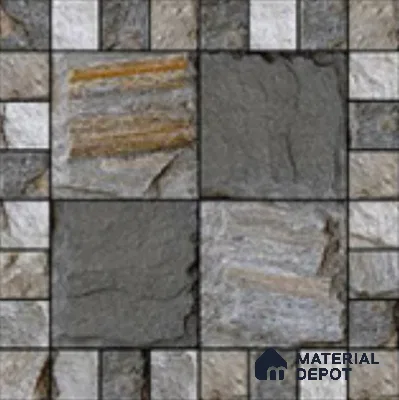 Stone Look  Tile TL 09676 16x16 inch Matte Finish Vitrified Tile - 12 mm | Pattern Alignment May Vary | 2-3 mm Spacer is Mandatory