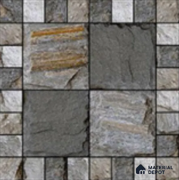 Stone Look Tile TL 09676 16x16 inch Matte Finish Vitrified Tile - 12 mm | Pattern Alignment May Vary | 2-3 mm Spacer is Mandatory